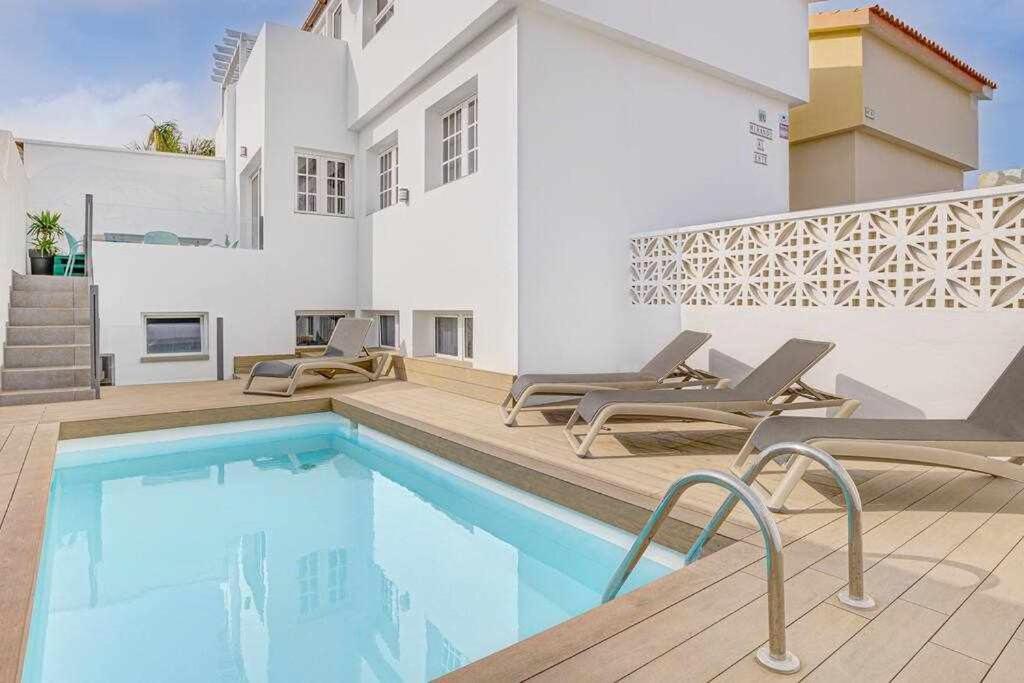 La Favorita Preciosa Villa Con Piscina Privada Corralejo Exterior foto